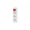 Pagarinātāja vads LANBERG PS1-03E-0300-W — 3 m, 3 kontaktligzdas, balts, iekštelpām