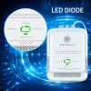 Gāzes noplūdes sensors QOLTEC 52652 — propāna/butāna (LPG) detektors, 85 dB trauksme, LED indikators
