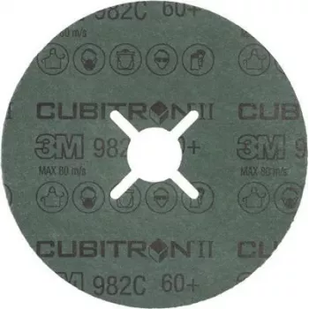 Abrazīvā šķiedras disks 3M Cubitron II 982C 125x22 mm, smilšpakāpe K60+