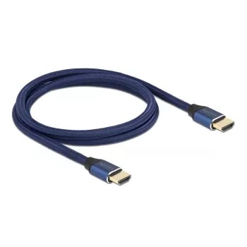 HDMI kabelis DeLOCK Ultra High Speed 48 Gbps 8K 60 Hz zils 1 m