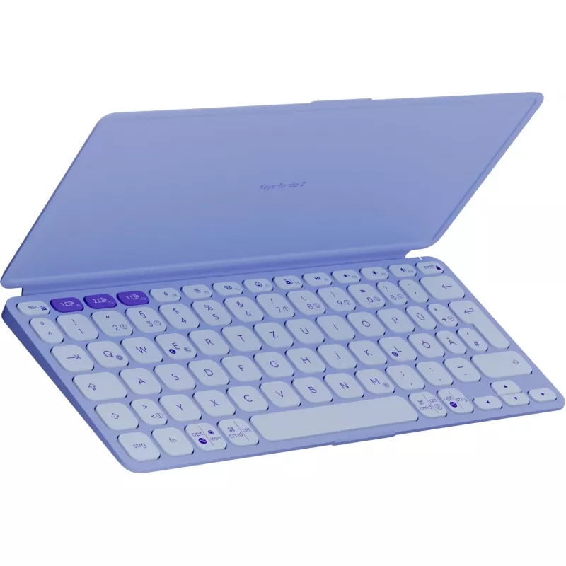Logitech Keys-To-Go 2, Flieder, Bluetooth, vācu izkārtojums, 920-012966