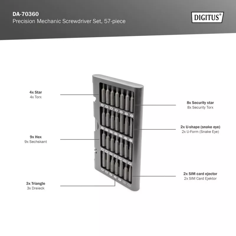 Screwdriver komplekts DA-70360