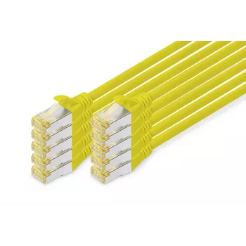 Digitus DK-1644-A-020-Y-10 Ethernet Patch vads, dzeltens, 10 m