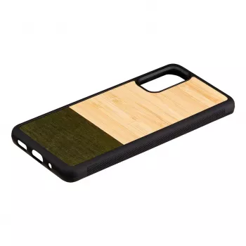 Telefona maciņš man and wood Galaxy S20 bambusa mežs melns — aizsargmaciņš Samsung Galaxy S20