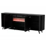 Kumode Cama Meble Volare 200 x 39 x 75 cm, melna, skaidu plātne, 16 mm rāmis