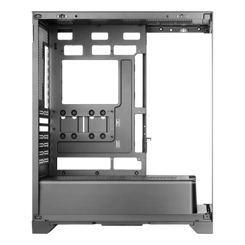 TACENS Mars Gaming MCPRISMA Midi Tornis PC korpuss, Melns, rūdīts stikls, atbalsta ATX/Micro-ATX/Mini-ITX, 2x3.5 collu + 2x2.5 collu sloti