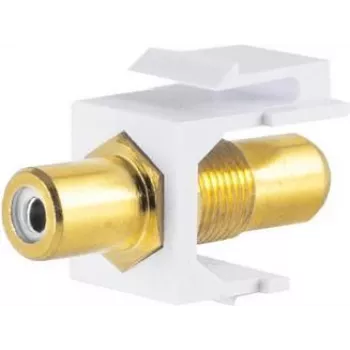 Keystone modulis ShiverPeaks 08-10065 plakans zelta balts RCA