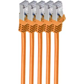 Tīkla kabelis ShiverPeaks BS75515-O-SET5 5 m Cat7 S/FTP oranžs