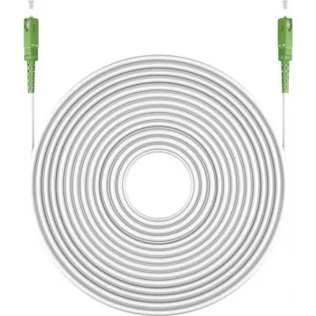 Goobay 59604 Optiskās šķiedras kabelis 20 m SC/APC FTTH OS2 Balts (59604)
