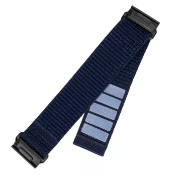 Nomaināma sporta siksniņa FIXED Garmin QuickFit 22 mm — tumši zila neilona, 160–210 mm