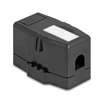 Delock 85840 Keystone tukšs korpuss, 1 ports, ar magnētisko pamatni, melns