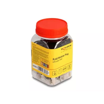 DeLOCK 66903 vadu savienotājs RJ-45 Melns Metālisks Tēviņš 25 gab.