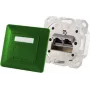 Sienas kontaktligzda 2 x RJ-45 ShiverPeaks 74280-G, Cat6a, 500 MHz, metāla korpuss, zaļa