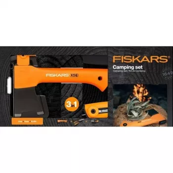 Fiskars cirvis un nazis X5 - XXS + zāģis
