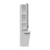 Bathroom cabinet NEL IV 31x30x174 cm, balts, spīdīgs