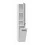 Bathroom cabinet NEL IV 31x30x174 cm, balts, spīdīgs