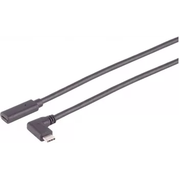 USB kabelis S/CONN 13-54155 USB 3.2 Gen 2x2 USB C Pelēks 20 Gbit/s