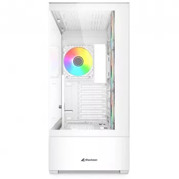 PC korpuss Sharkoon AK6 RGB, ATX, balts