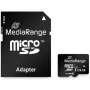 MediaRange MR945 microSDXC atmiņas karte 128GB UHS-I Class10 + SD adapteris melna