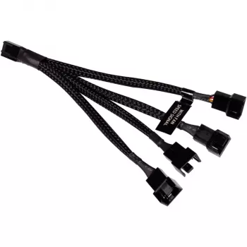Alphacool 18682 RGB sadalītāja kabelis, melns plastmasas, 150 mm