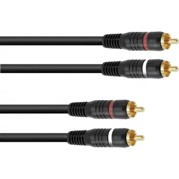 Cinch kabelis Omnitronic 30209375, 2xRCA – 2xRCA, 5 m