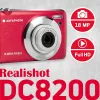 AgfaPhoto Compact Realishot DC8200 1/3.2 Kompaktkamera 18 MP CMOS 4896 x 3672 pikseļi Sarkanā (DC8200RD)