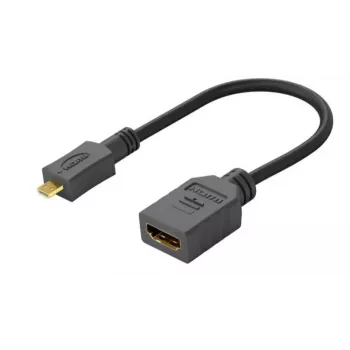 Microconnect HDM19F19MMC dzimuma mainītājs Micro HDMI (Type D) uz HDMI, melns