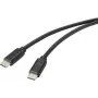 Renkforce RF-4716842 USB kabelis 2 m USB 2.0 USB A USB C Melns