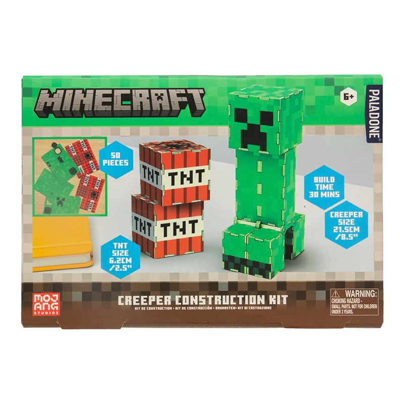 Konstruktoru komplekts Paladone Minecraft Creeper – uzbūvējama Creeper figūra
