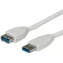 USB 3.0 kabelis VALUE A-A M/F 0,8 m