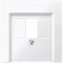 Merten 296019 sienas plāksne / slēdža pārsegs, balta, termoplasts, 1-detaļu