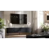 Cama 4D RTV skapis PALAZZO BIS 201x40x60 melns matēts
