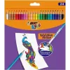 BIC Kids Evolution Illusion dzēšamie krītiņi 24 krāsas