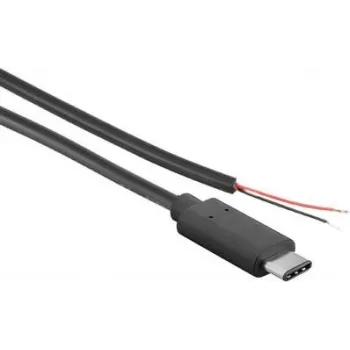 Joy-it K-1473 strāvas kabelis Raspberry Pi, Arduino, Banana Pi, Cubieboard [1x USB-C™ spraudnis - 1x atvērts gals] 1 m Melns (K-1473)