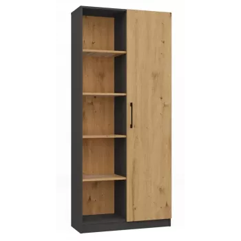 Biroja grāmatu skapja tops RD-80 ANT/ART KPL, 10 plaukti, skaidu plātne, 800×300×1820 mm