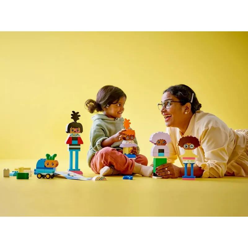 Būvējams komplekts LEGO DUPLO 10423 cilvēku figūru komplekts, 71 gab., vecumam 3+, figūras augstums 260 mm