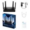 Cudy WR3000 bezvadu maršrutētājs Gigabit Ethernet divjoslu (2,4 GHz / 5 GHz) Melns