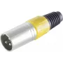 XLR savienotājs ShiverPeaks BS55002-S Melns, 3-pin vīrišķais audio savienotājs