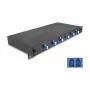 DeLOCK 66997 optisko šķiedru savienojuma kārba melna metāla 482x220 mm