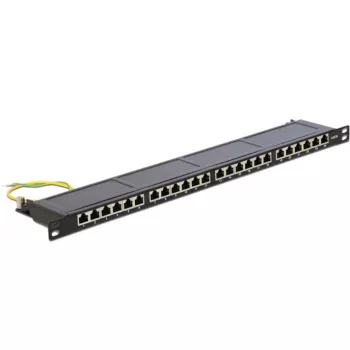Patch panel DeLOCK 43316 0,5U 19 inch 24 portu RJ-45 LSA