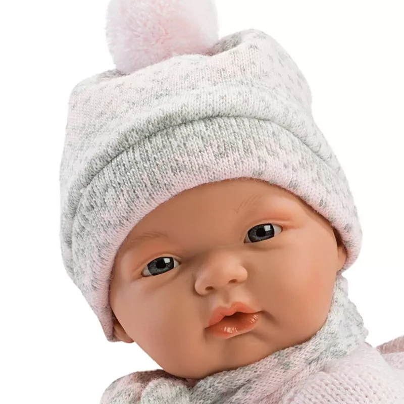 Llorens Raudoša lelle 38938 No rozēm, 38 cm dzīvīga mazuļa lelle