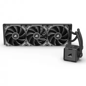 Viss-vienā CPU šķidruma dzesētājs Sharkoon S40, 360 mm radiators, Melns