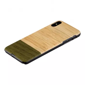 Viedtālruņa maciņš man and wood iPhone XS Max — bambusa meža koka aizmugure, aizsargājošs apvalks