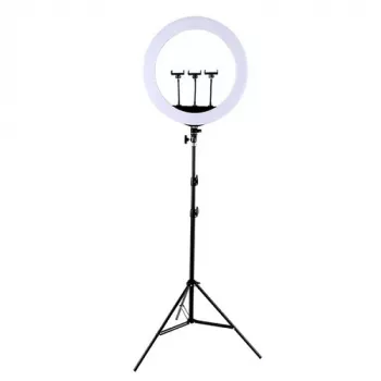 LED gredzena gaisma 45 cm ar statīvu līdz 2,1 m