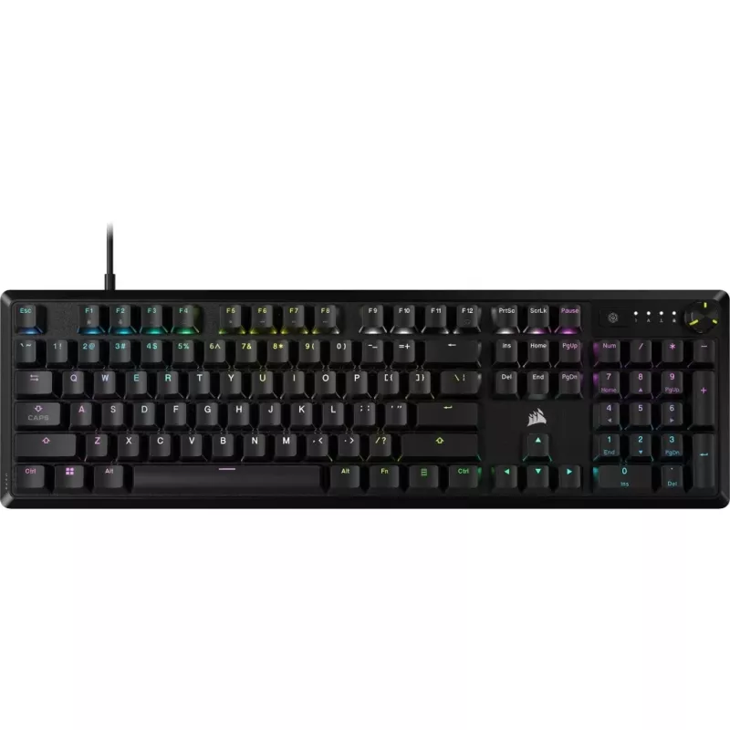 Corsair K70 Core Gaming tastatūra USB melna mehāniska pilnizmēra 104 taustiņi