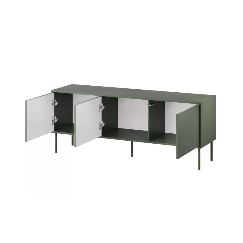 Cama RTV 3D TRESSE Skapis 150x40x55 matēts zaļš
