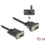 Seriālais kabelis DeLOCK 88240 10 m DB-9 Melns