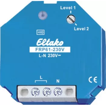 Bezvadu sienas slēdzis Eltako FRP61-230V Blue 230 V, 45 mm