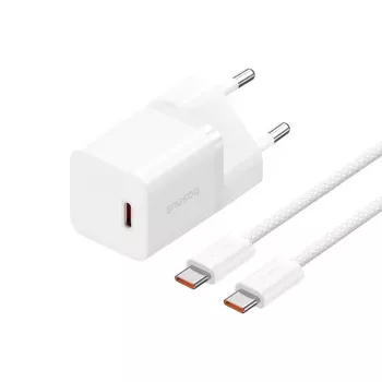 Baseus P10110902213-01 USB-C GaN5 mini 30W sienas lādētājs Balts