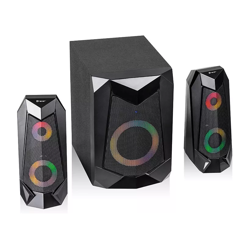 Tracer Hi-Cube 2.1 skaļruņu sistēma ar Bluetooth un RGB apgaismojumu